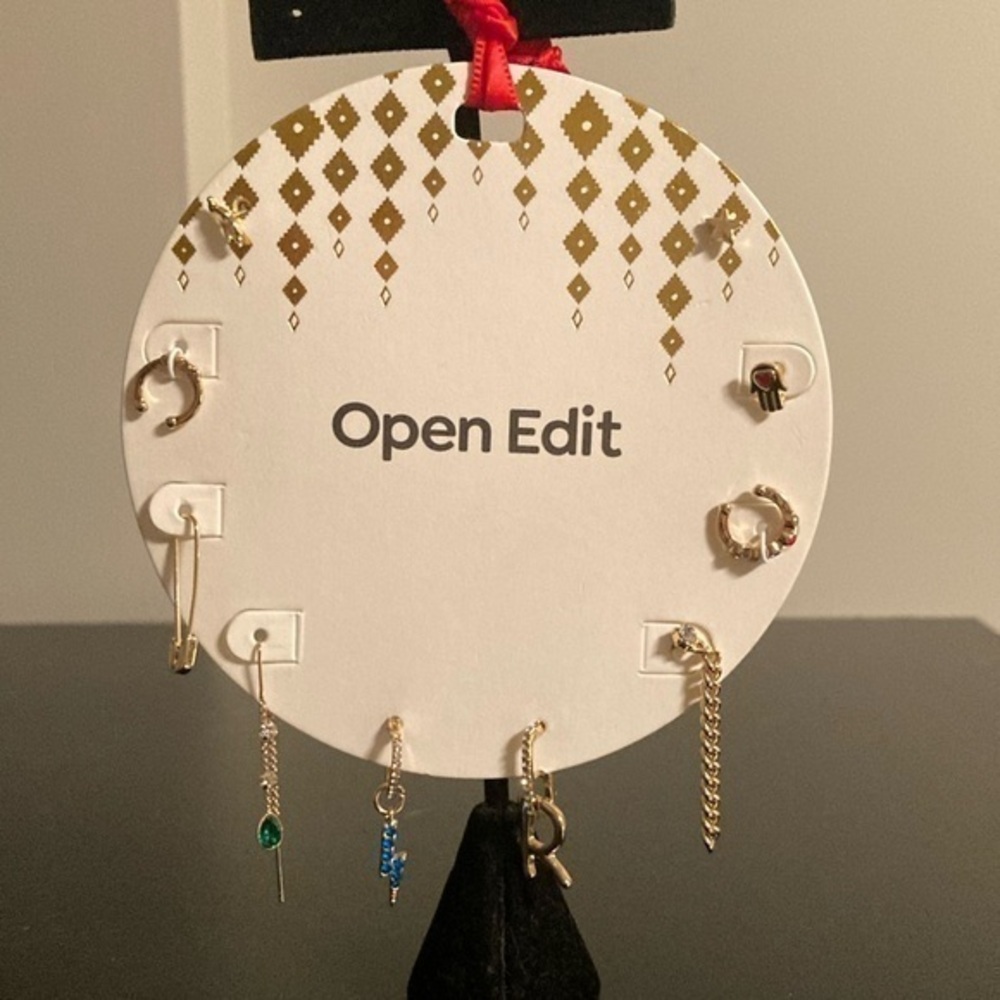 Open Edit Gold Earring Set